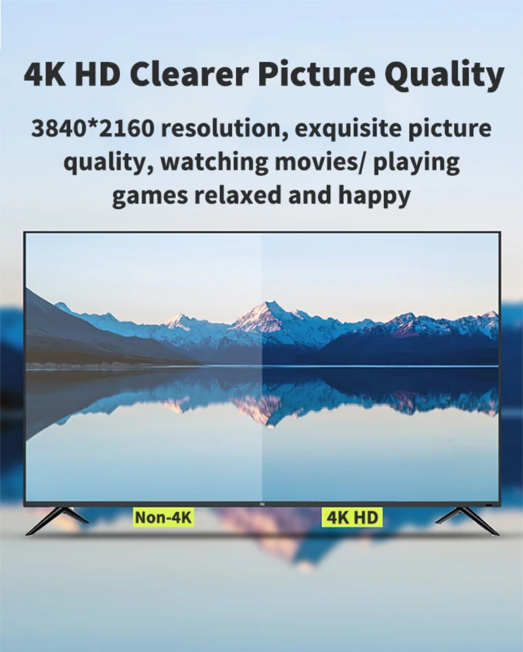 HDMI Cable 4K Premium High Speed HDTV 2.0 Standard Transmission Cord 1M Supports Dual Screen Dolby True HD DTS-HD and 10/100Mbps Ethernet for Projector Laptop TV Game Box