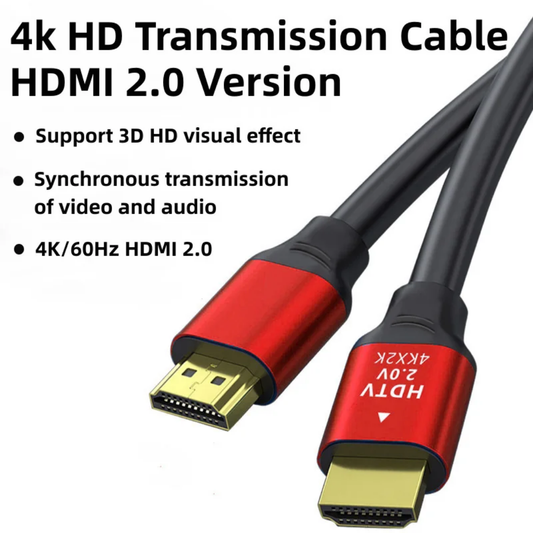 HDMI Cable 4K Premium High Speed HDTV 2.0 Standard Transmission Cord 1M Supports Dual Screen Dolby True HD DTS-HD and 10/100Mbps Ethernet for Projector Laptop TV Game Box