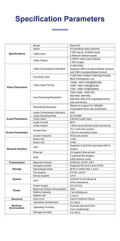 Mine R10 5G Bonding Video Switcher