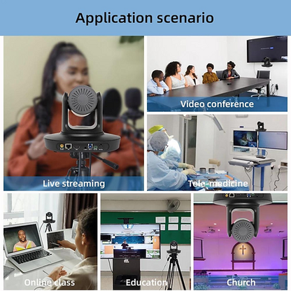 VIDEOCAST VC90 4K PTZ 20X AI Tracking PTZ Camera for Teaching, YouTube Video
