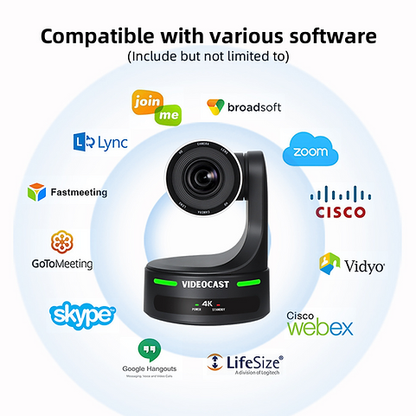 VIDEOCAST 4K UHD NDI VC201 PTZ Video Camera