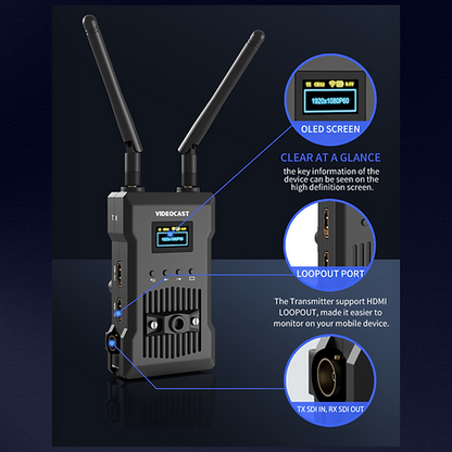 VIDEOCAST SDI/HDMI VS400Pro Wireless Video Transmitter
