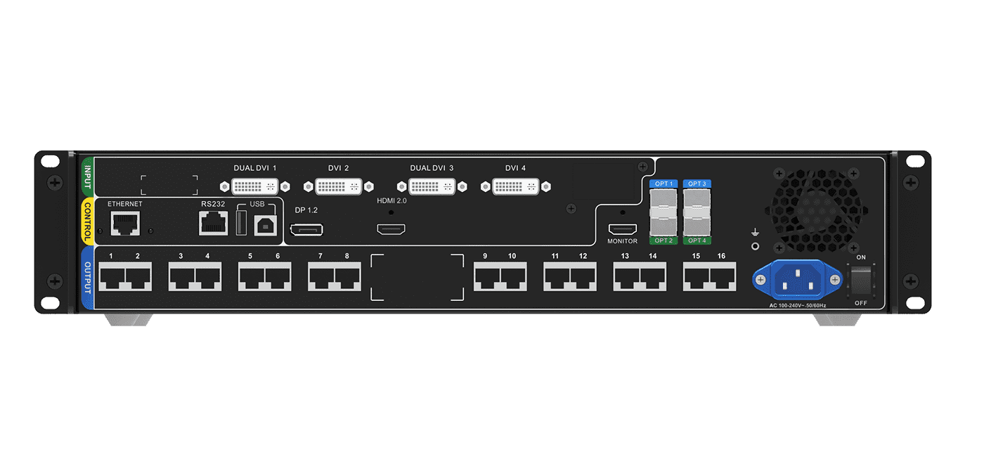 Novastar 4K Prime (All In One Controller), 6 Inputs And 16 Outputs