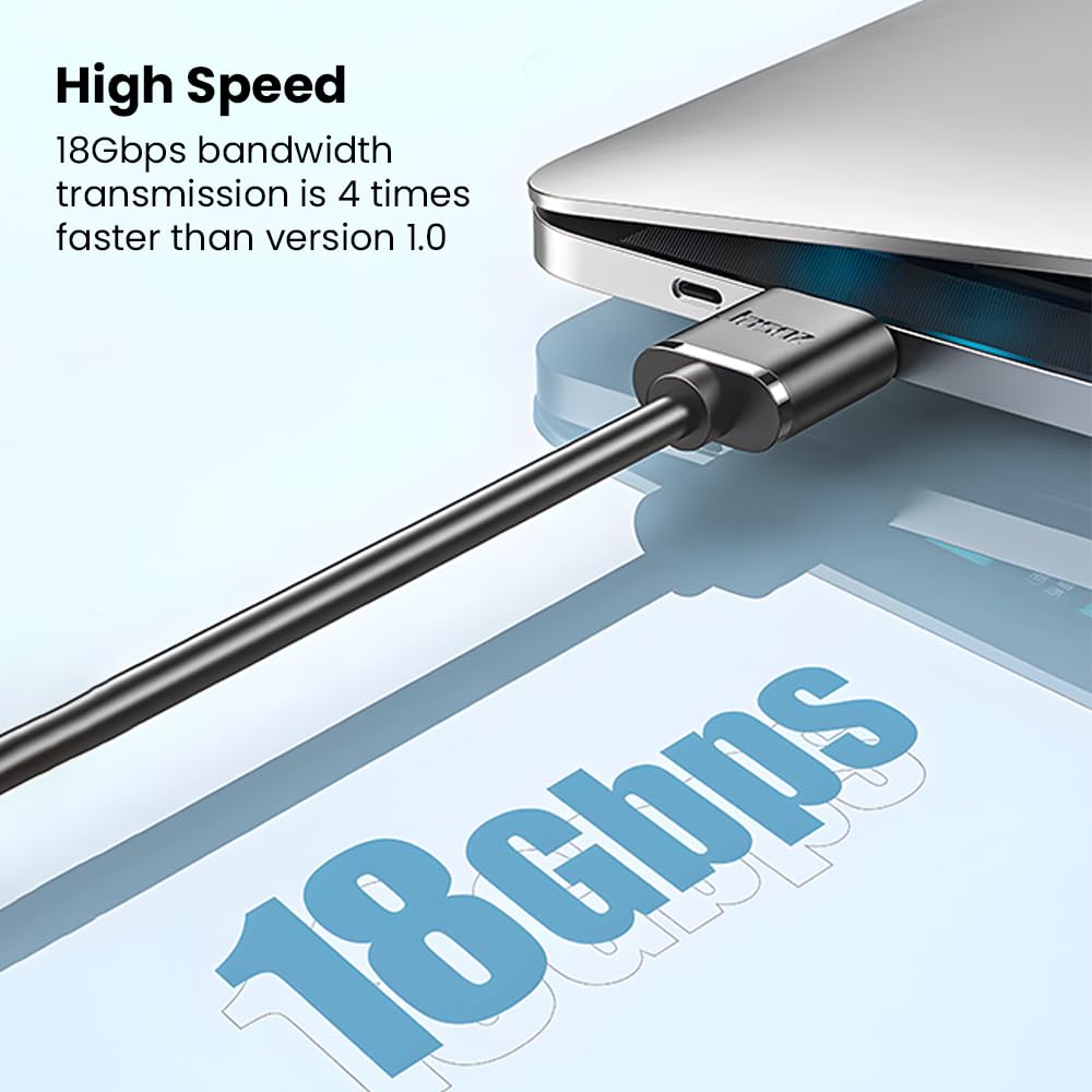 High-Speed HDMI Cable – 4K 60Hz, 1080P 240H, Black, Durable & Strong, Compatible with All HDMI-Enabled Devices