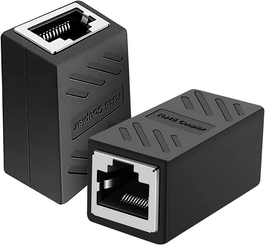 RJ45 Coupler Ethernet Coupler Cat7, Cat6 Cat5e RJ45 8P8C Inline lan Coupler Ethernet Extender Adapter Adsl Extension Jointer Extending the Ethernet Cables Female to Female Connector