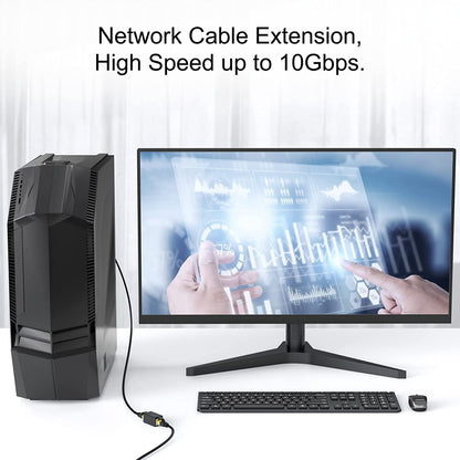 RJ45 Coupler Ethernet Coupler Cat7, Cat6 Cat5e RJ45 8P8C Inline lan Coupler Ethernet Extender Adapter Adsl Extension Jointer Extending the Ethernet Cables Female to Female Connector
