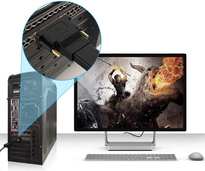 DVI to HDMI Adapter, DVI-D 24+1 Male to HDMI Female High Speed Adapter Converter Gold Plated Support 1080P for HDTV, Plasma, DVD, Projector, Computer
