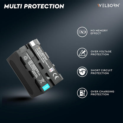 WELBORN F980 (30000 mAh) Platinum Lithium-ion Battery  Compatible with Sony DSC-CD100 DSC-CD250 DSC-CD400 DSC-D700 DSC-D770 DCR-TR7 DCR-TR7000 Cameras.
