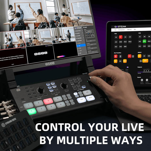 Osee GoStream Duet Kit All in One Live Streaming Multi-Camera Video Mixer Switcher Recorder Player Kit