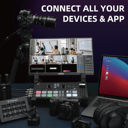 Osee GoStream Duet Kit All in One Live Streaming Multi-Camera Video Mixer Switcher Recorder Player Kit