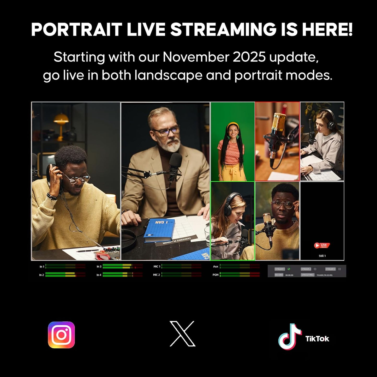 Osee GoStream Duet: SDI Video Mixer & Broadcast Switcher for Live Stream | NDI HX, Multi-Camera Switching