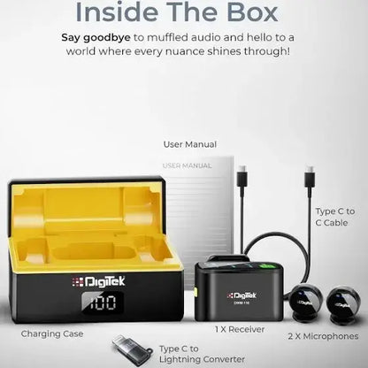 DigiTek DWM-116 2-in-1 Wireless Microphone