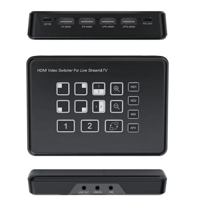 VIDEOCAST 2 Channel V2 Video Switcher with USB and HDMI Loop out