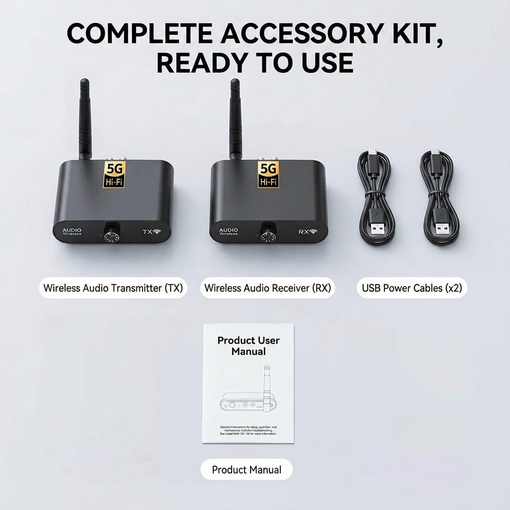 100m 5.8G Wireless Audio Kit