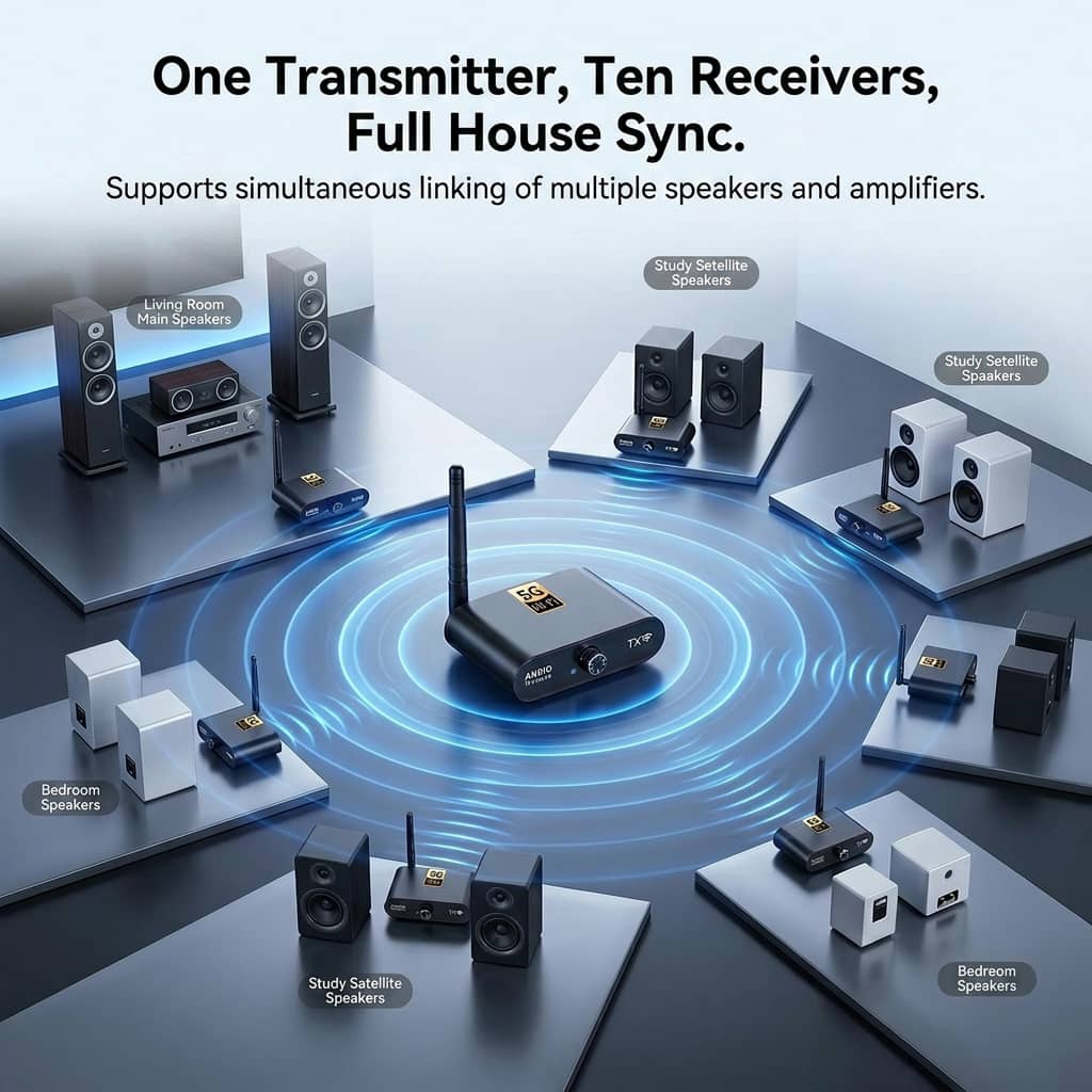 100m 5.8G Wireless Audio Kit