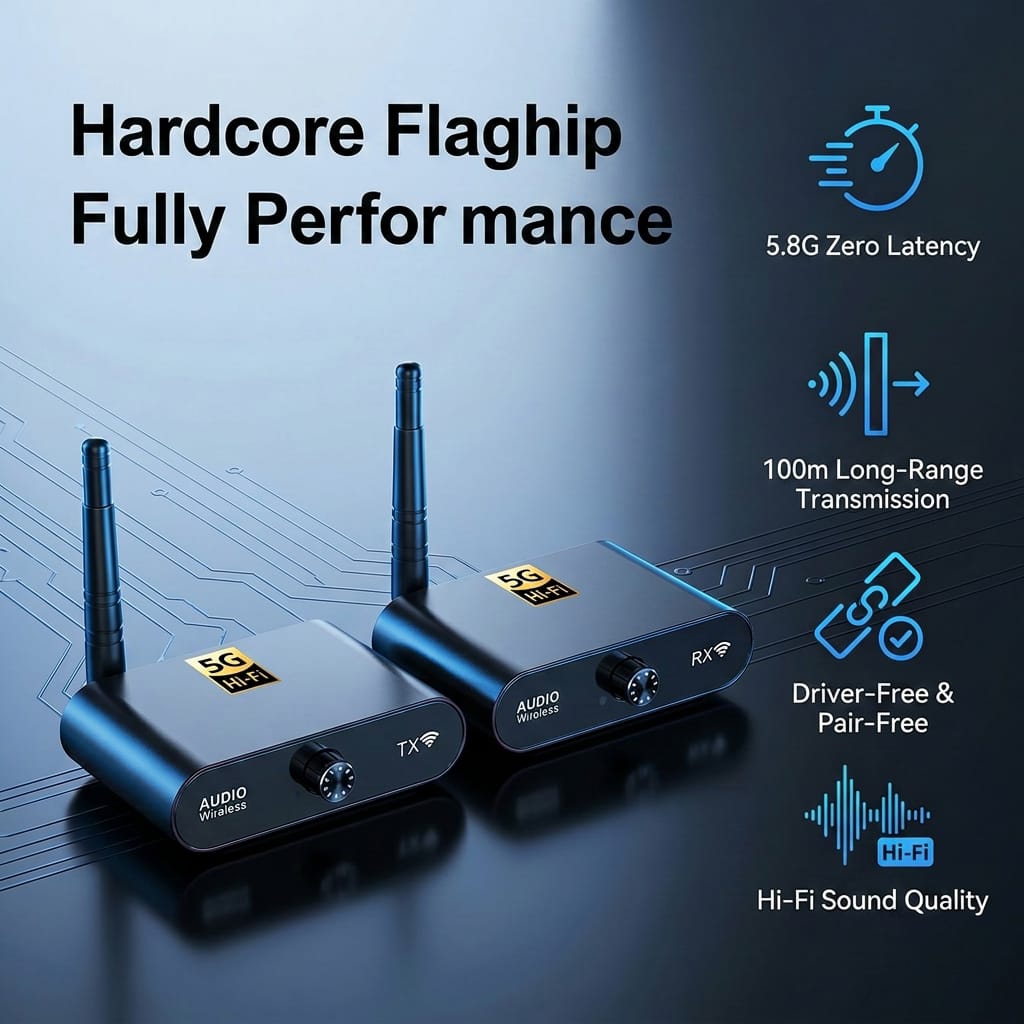 100m 5.8G Wireless Audio Kit