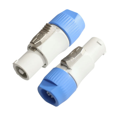 indoor 3 Pin Powercon Plug Male Jack 3 Core Blue Powercon in Out Powercon Connector Input and Output Speakon Power Connector