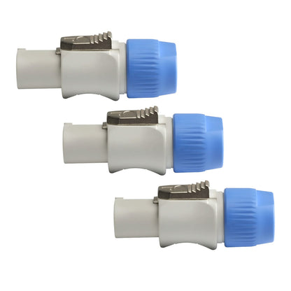 indoor 3 Pin Powercon Plug Male Jack 3 Core Blue Powercon in Out Powercon Connector Input and Output Speakon Power Connector