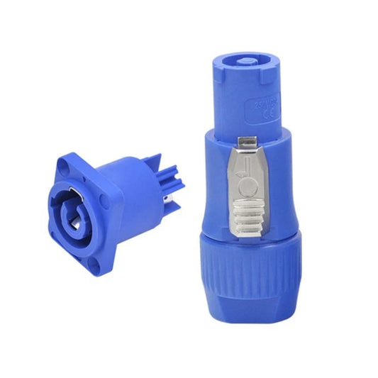 indoor 3 Pin Powercon Plug Male Jack 3 Core Blue Powercon in Out Powercon Connector Input and Output Speakon Power Connector