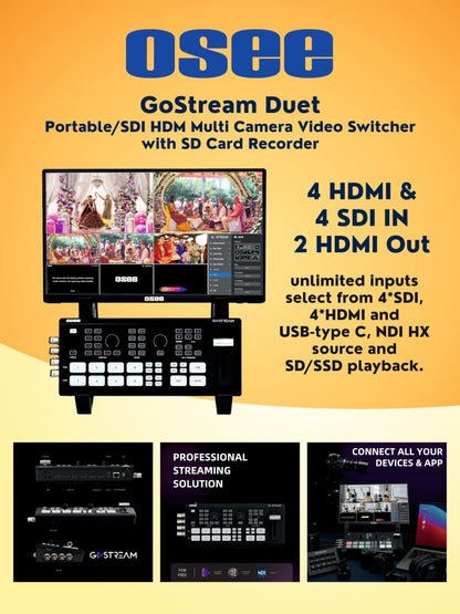 Osee GoSteam Duet with Monitor 14" +Stand