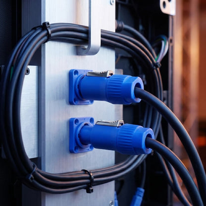 indoor 3 Pin Powercon Plug Male Jack 3 Core Blue Powercon in Out Powercon Connector Input and Output Speakon Power Connector