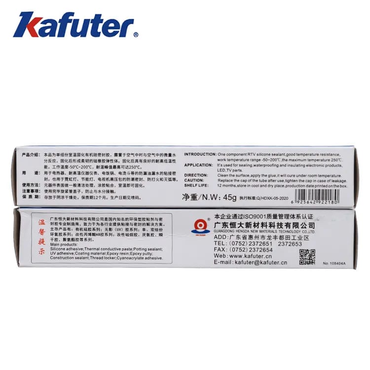 Kafuter K-704B Organic Silicone Sealant – High-Strength Adhesive & Sealing Glue