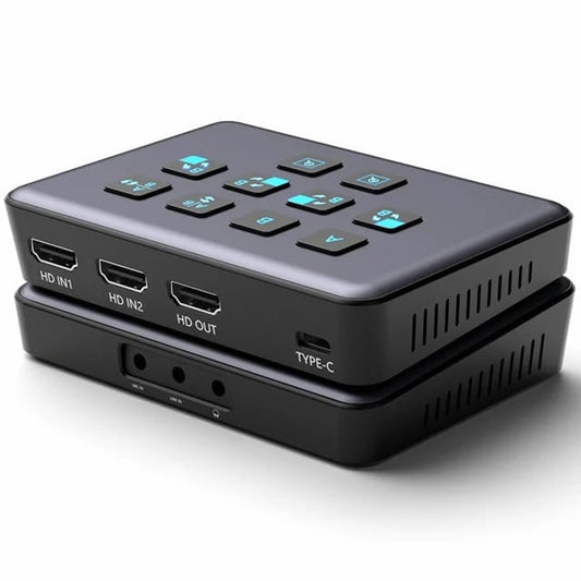 4K Dual HDMI Audio Video Capture Card, USB 3.0 HDMI Capture Device for Live Streaming and Broadcasting with PIP Function for Video Gaming