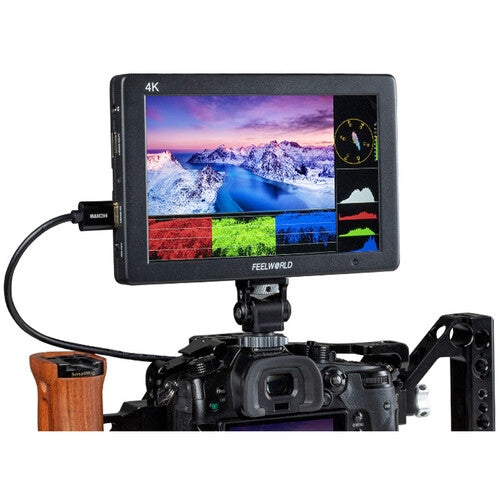 FeelWorld T7 Plus 7" IPS On-Camera Monitor with 3D LUT, Waveform & Vectorscope